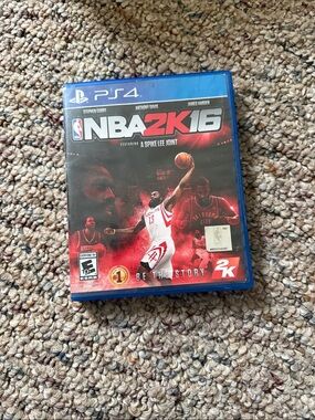 NBA 2K16 PS4 Game - Red/Black Cover